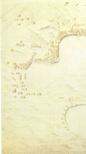 antique map of English area at Hirado