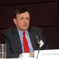 photo of David Warren behind panel table
