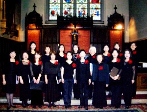 The Choir following their memorial concert in March this year for the sufferers of the Great East Japan Earthquake