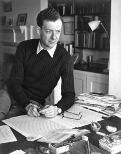 Benjamin Britten c1949 - At Crag House.  Photo: Roland Haupt